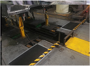 大型機(jī)械周圍安全地毯安裝